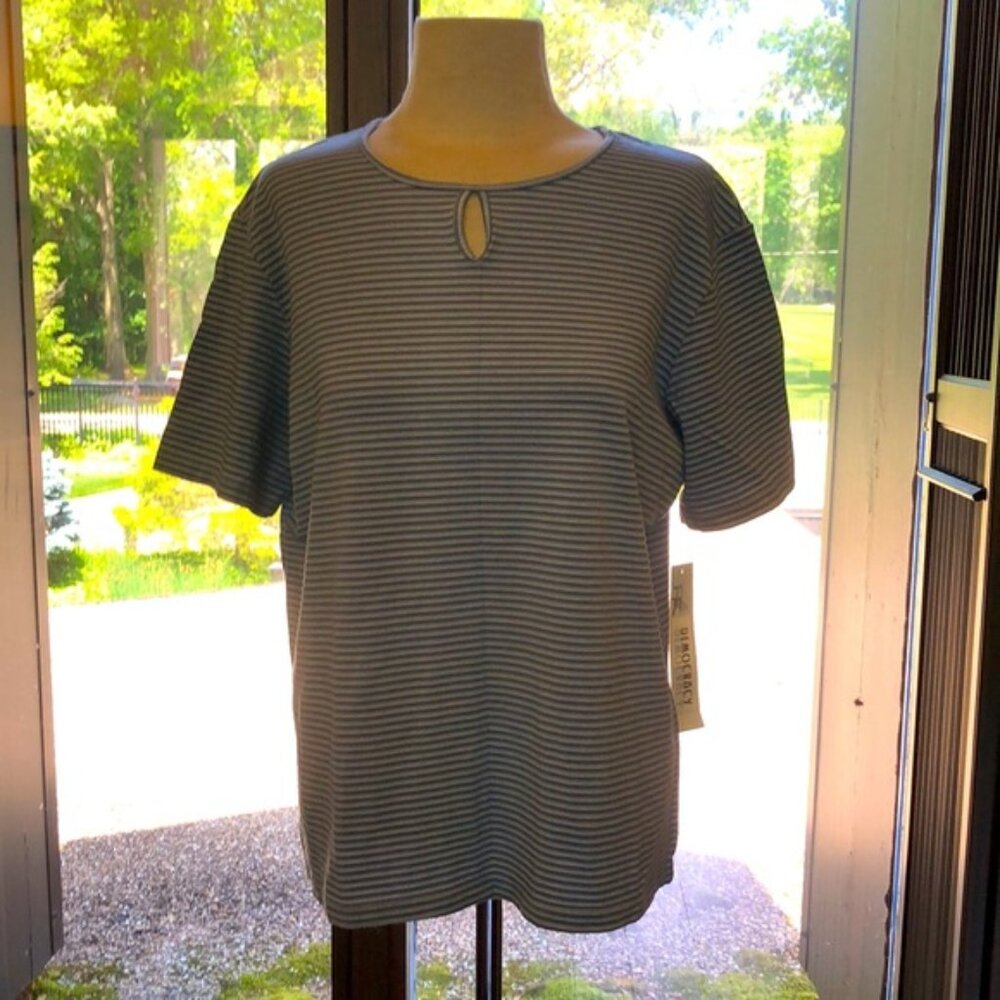 Democracy Blue Striped Tee
